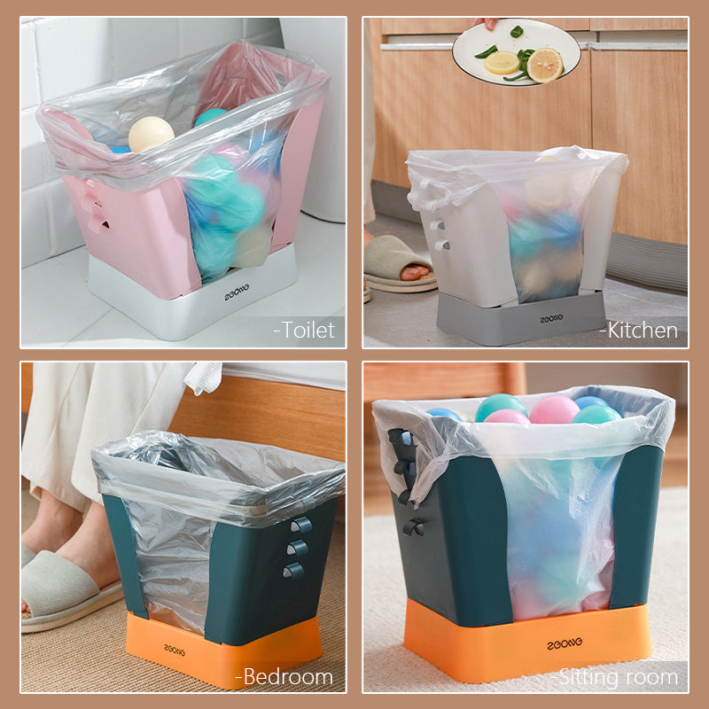 Portable Easy Pastel Trash Bag Holder - Image 1