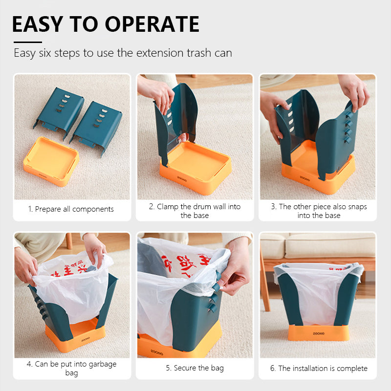 Portable Easy Pastel Trash Bag Holder - Image 7