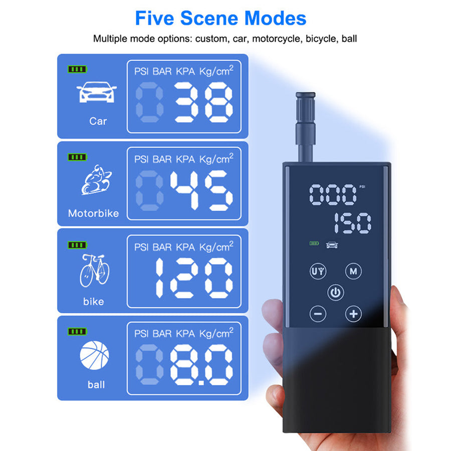 Portable Touchscreen Electric Cordless Tire Inflator - Image 2