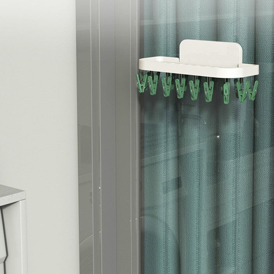Wall-Mounted Hooks Bathroom Drying Rack - Image 2