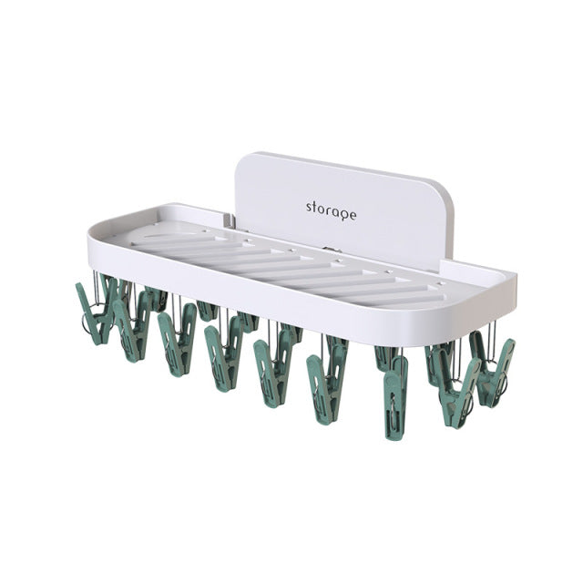 Wall-Mounted Hooks Bathroom Drying Rack - Image 7