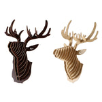 3D Puzzle Wooden Hanging Deer Head