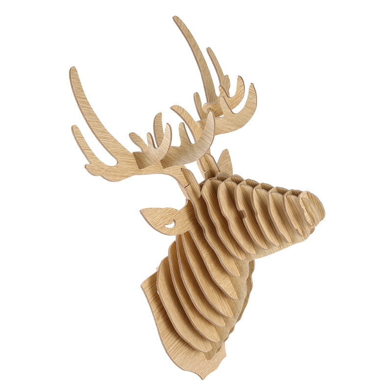 3D Puzzle Wooden Hanging Deer Head - Image 5
