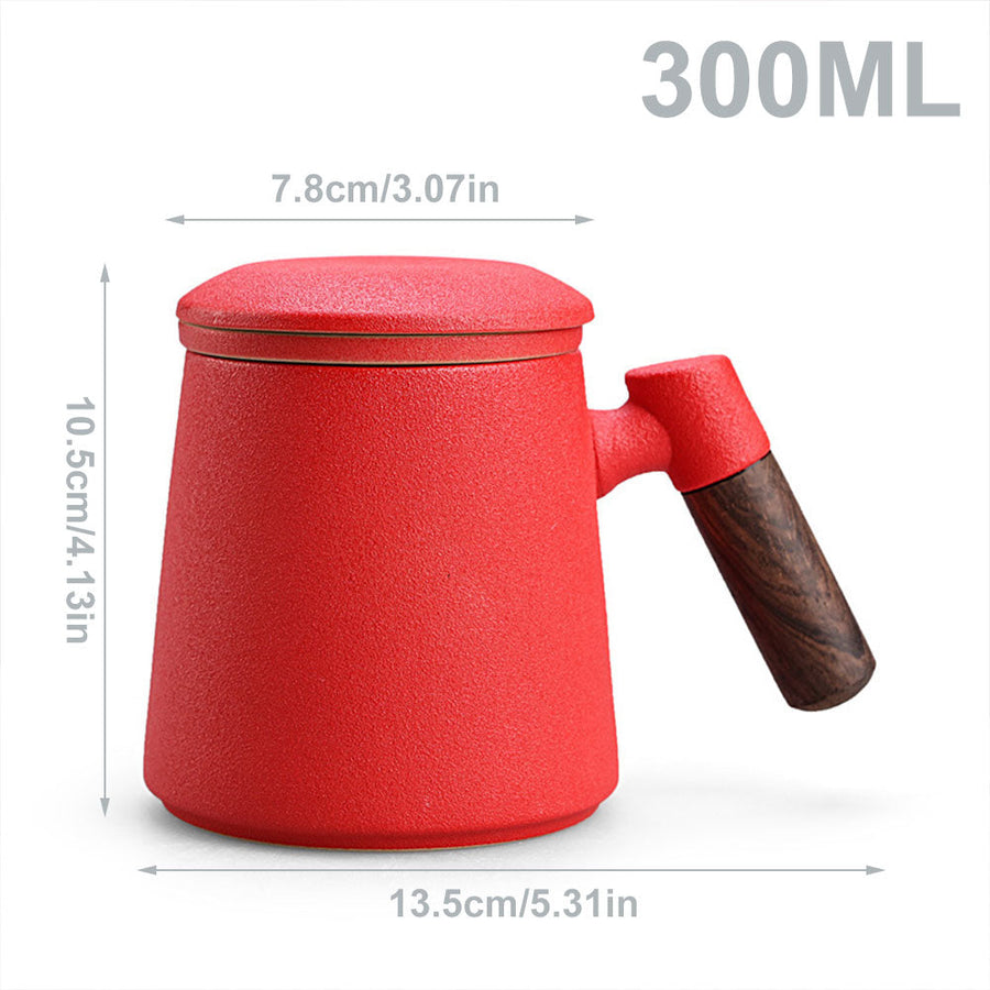 Elegant Creative Ceramic Tea Mug with Filter - Image 9