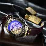 Steampunk Mechanical Retro Leather Men Watches