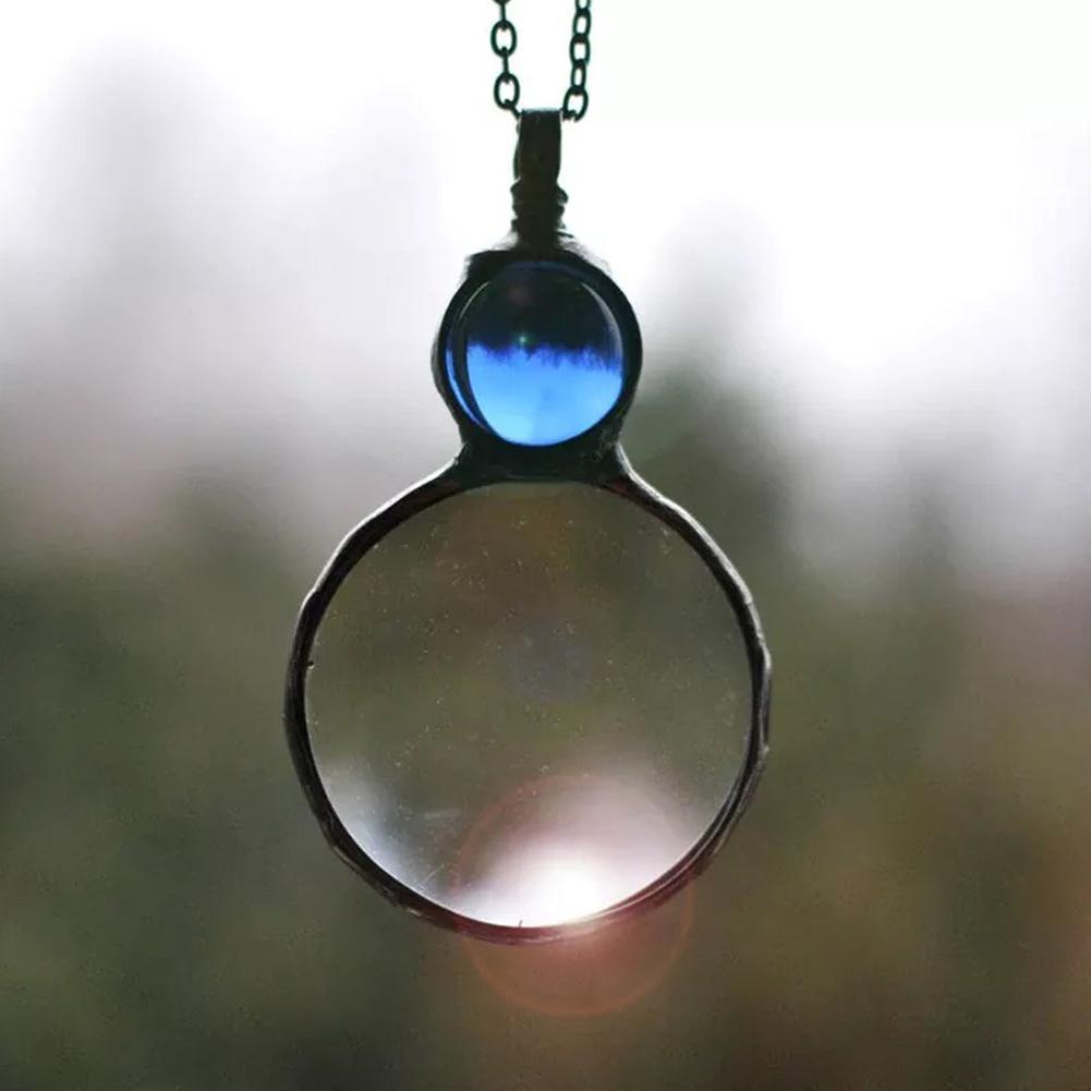 Creative Magnifying Glass Pendant Necklace