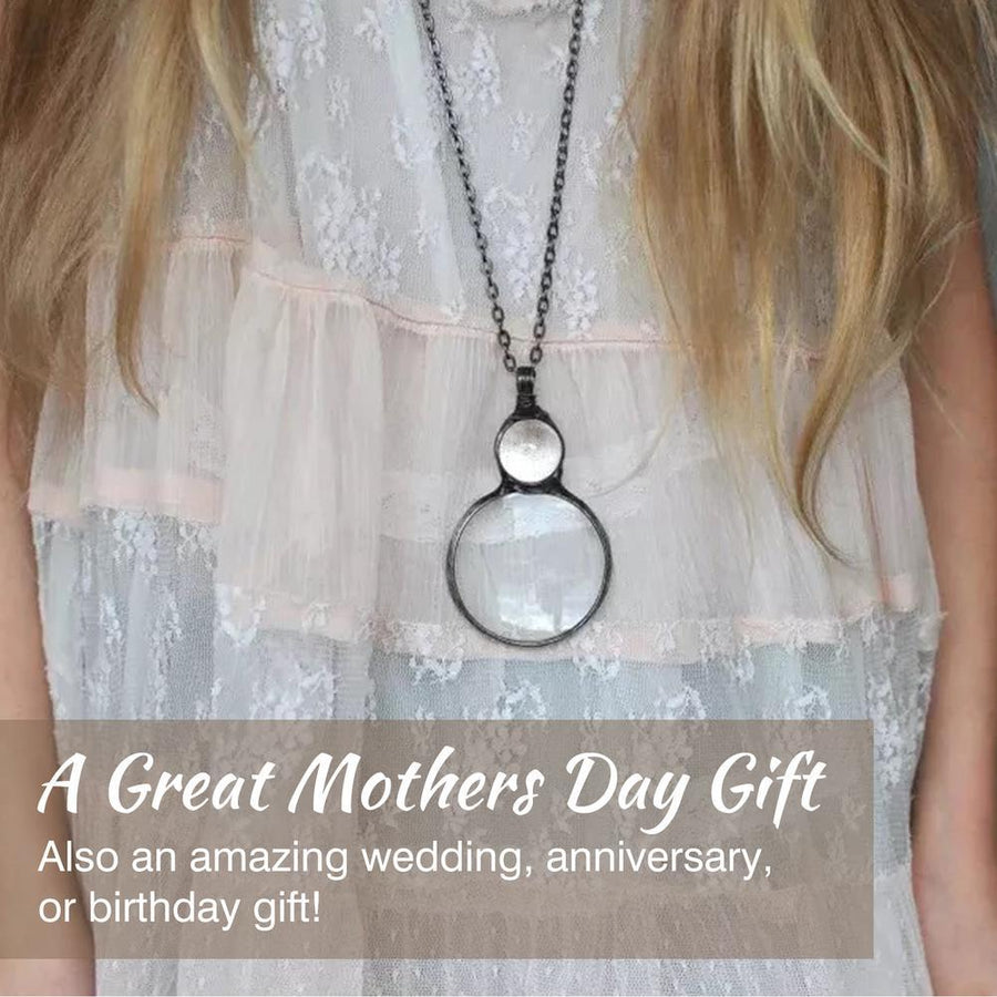 Creative Magnifying Glass Pendant Necklace - Image 3