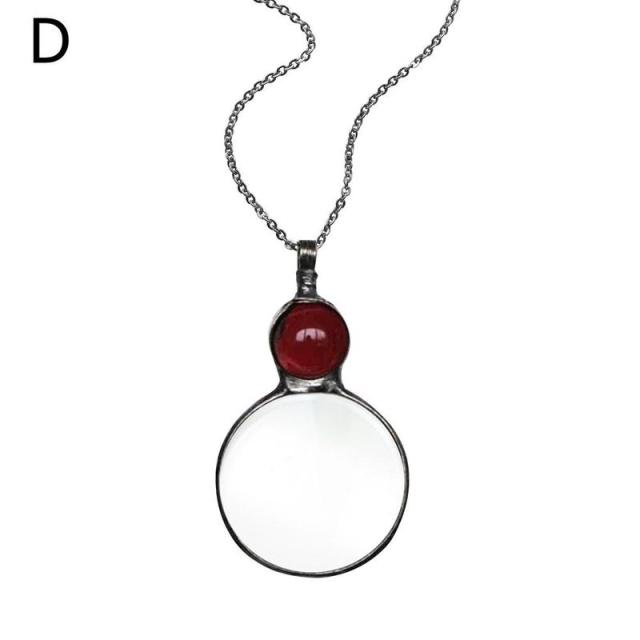 Creative Magnifying Glass Pendant Necklace - Image 5