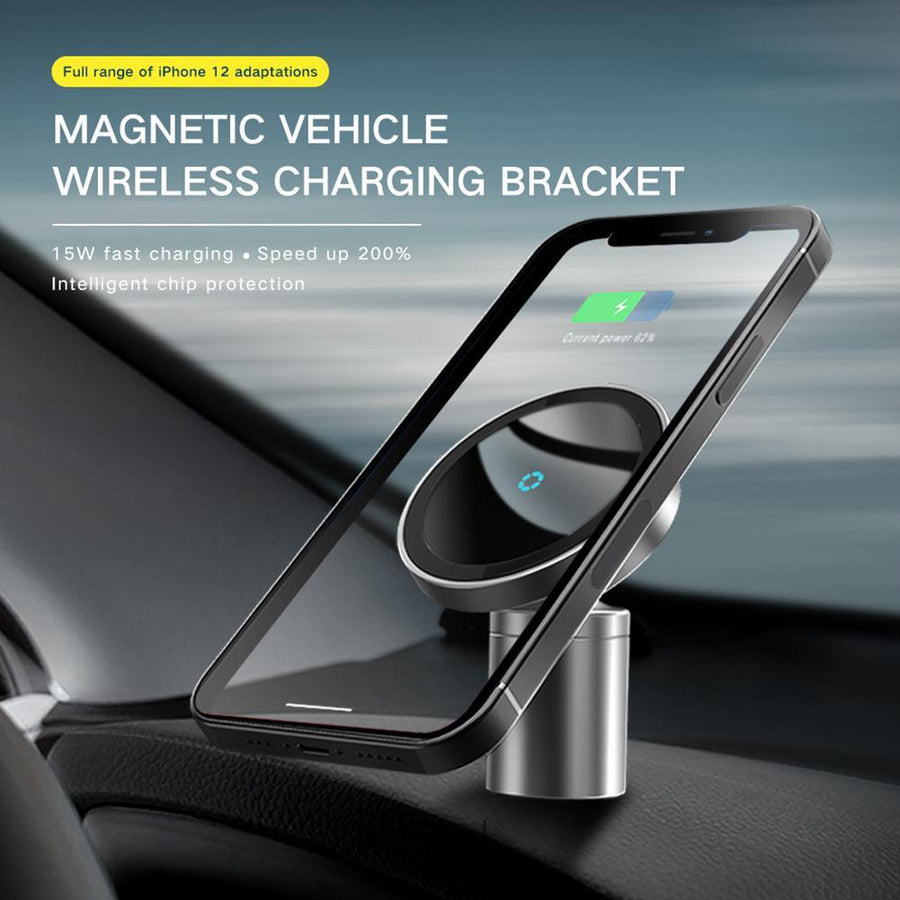 Rotating Car Wireless Charger Magnetic Phone Holder - Image 6