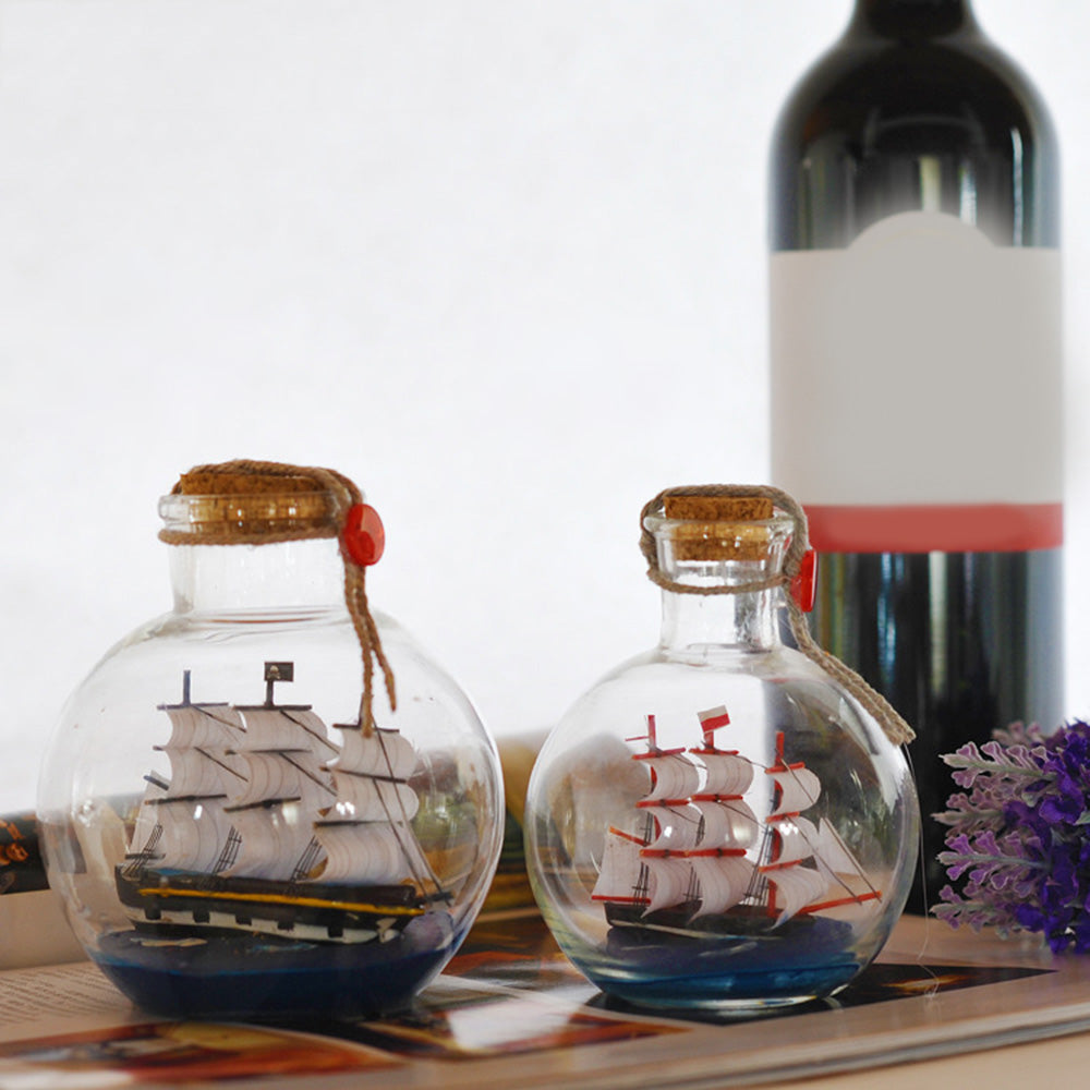 Creative Glass Bottle Ship