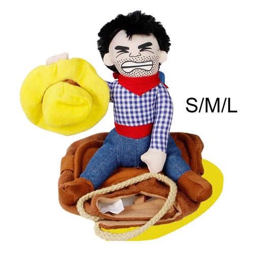 Cowboy Riding Horse Pet Costume - Image 0