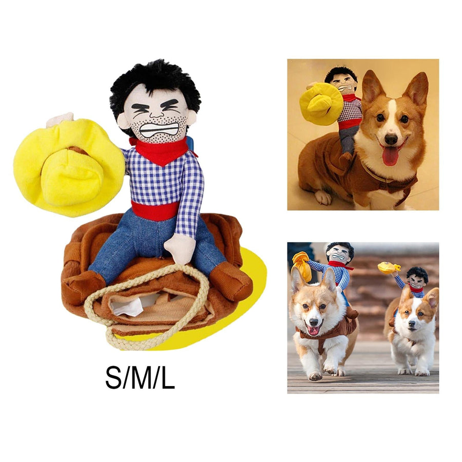 Cowboy Riding Horse Pet Costume - Image 2
