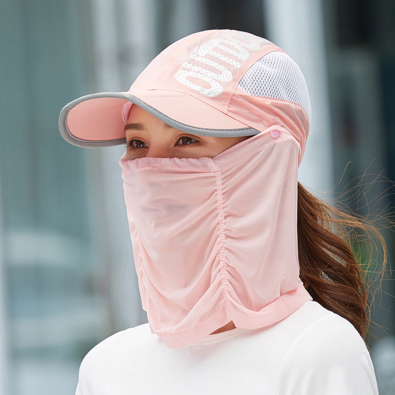 Anti-Ultraviolet Outdoor Breathable Summer Mask Hat - Image 0