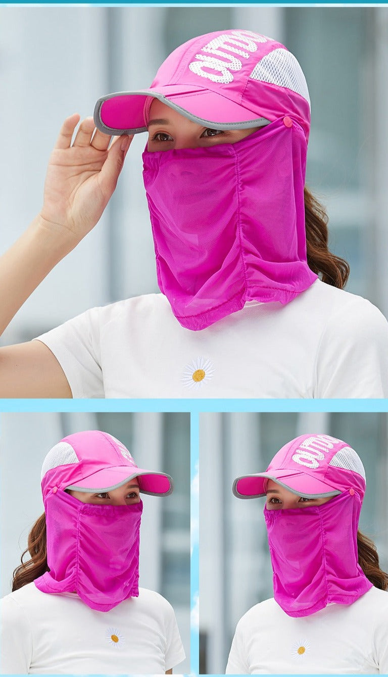 Anti-Ultraviolet Outdoor Breathable Summer Mask Hat - Image 2