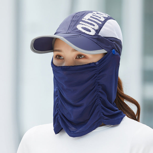 Anti-Ultraviolet Outdoor Breathable Summer Mask Hat - Image 4