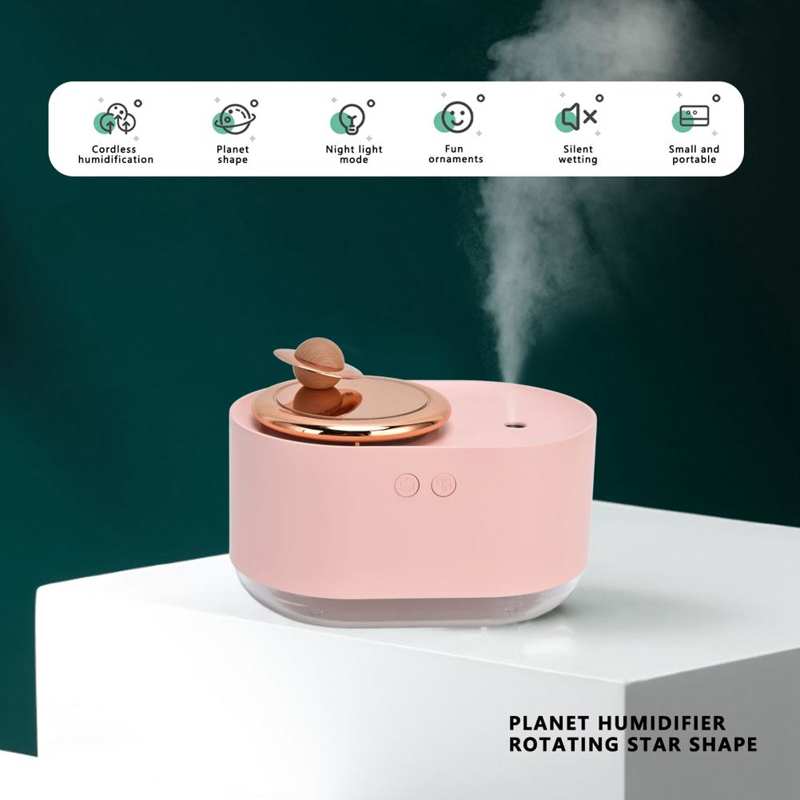 Rotating Planet Space USB Humidifier