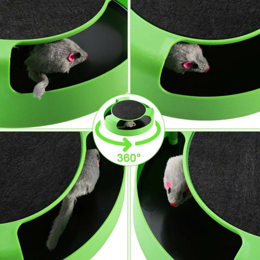 Pet Interactive Mouse Turntable Toy