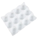 Creative 6 Grids White Ceramic Egg Tray