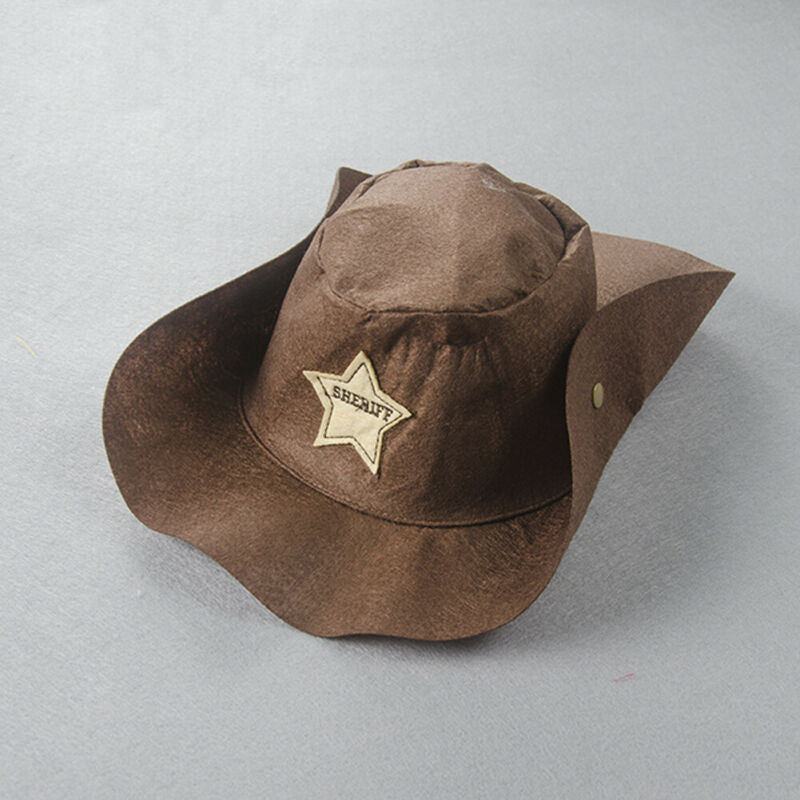 Baby Cowboy Hat+Bodysuit+Scarf Outfit Suit - Image 1