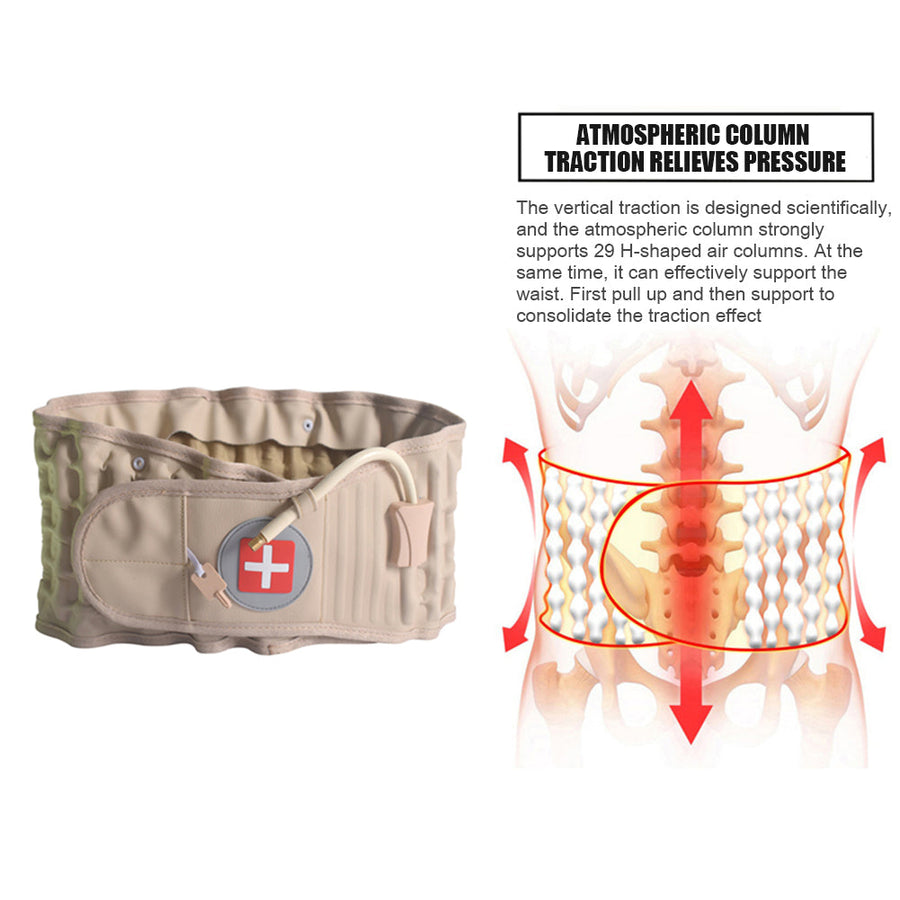Back Pain Relief Inflatable Brace Support Belt Massager - Image 4
