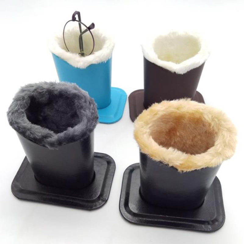 Leather Plush Safe Eyeglass Holder - Image 0