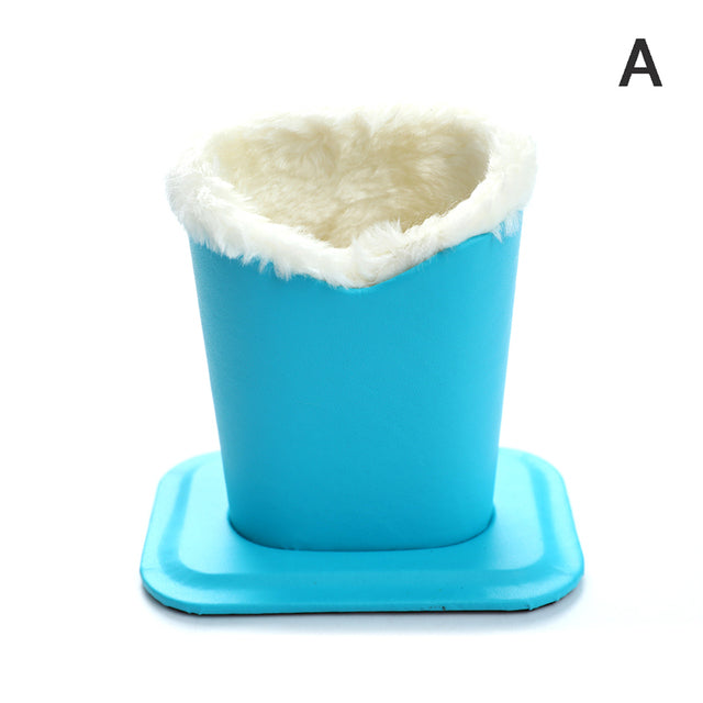 Leather Plush Safe Eyeglass Holder - Image 2