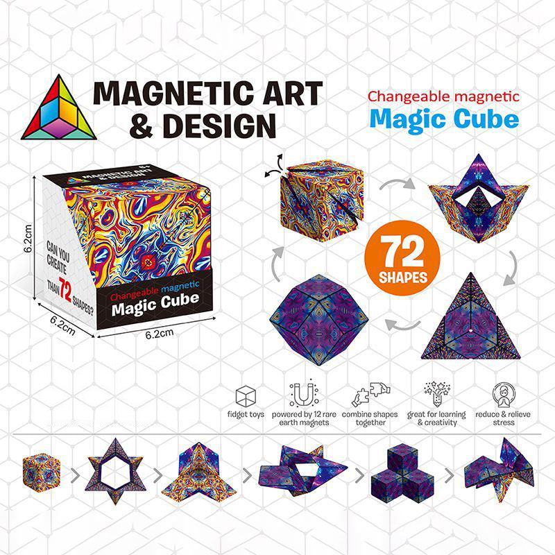 Anti-Stress Magnetic Magic Cube - Image 2