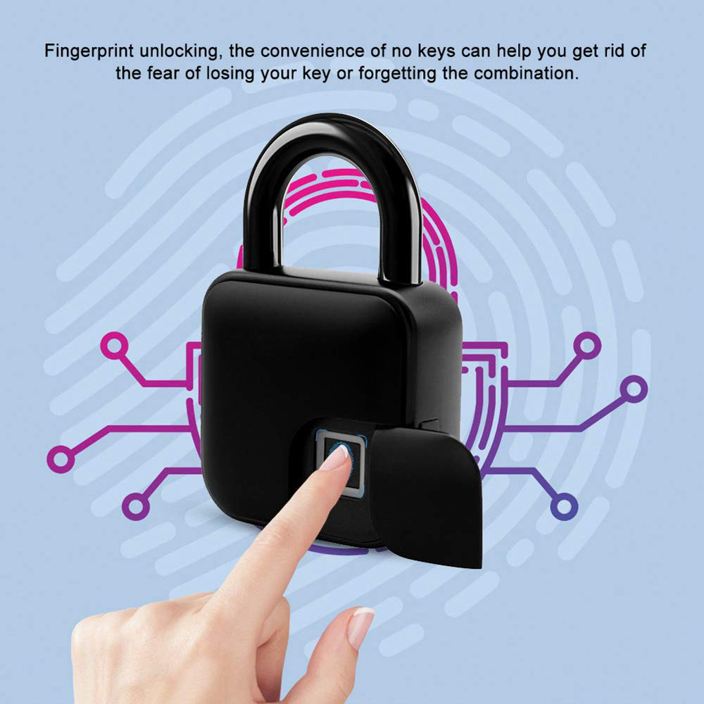 Fingerprint Auto USB Rechargeable Lock