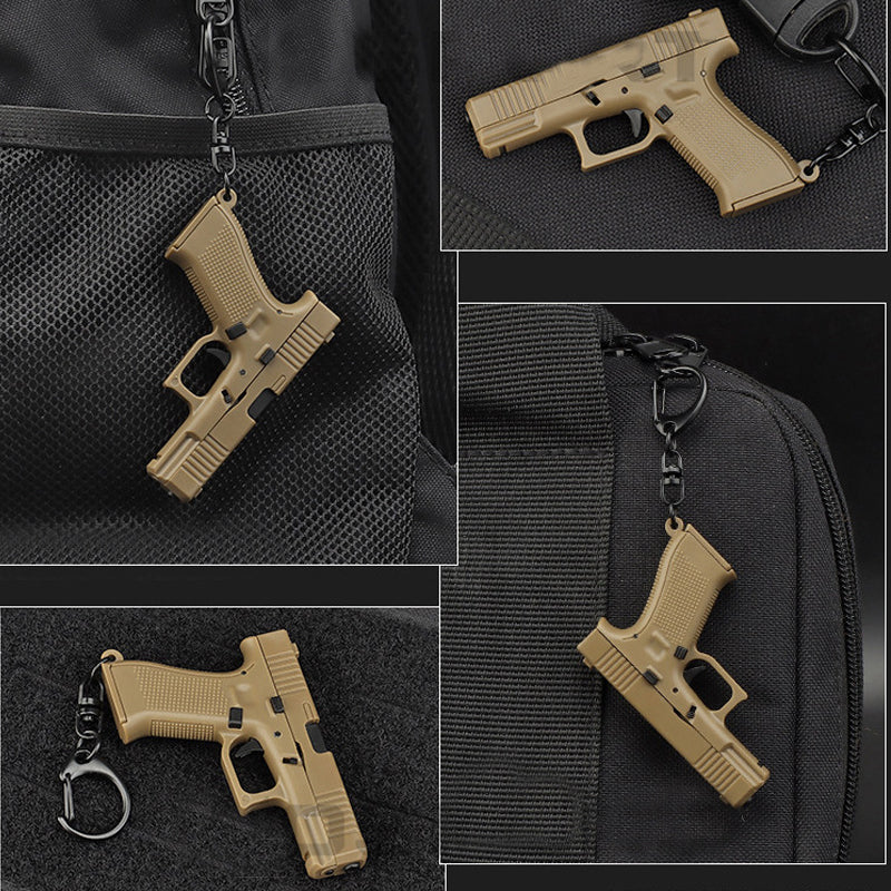 Mini Toy Pistol Shape Keychain - Image 2