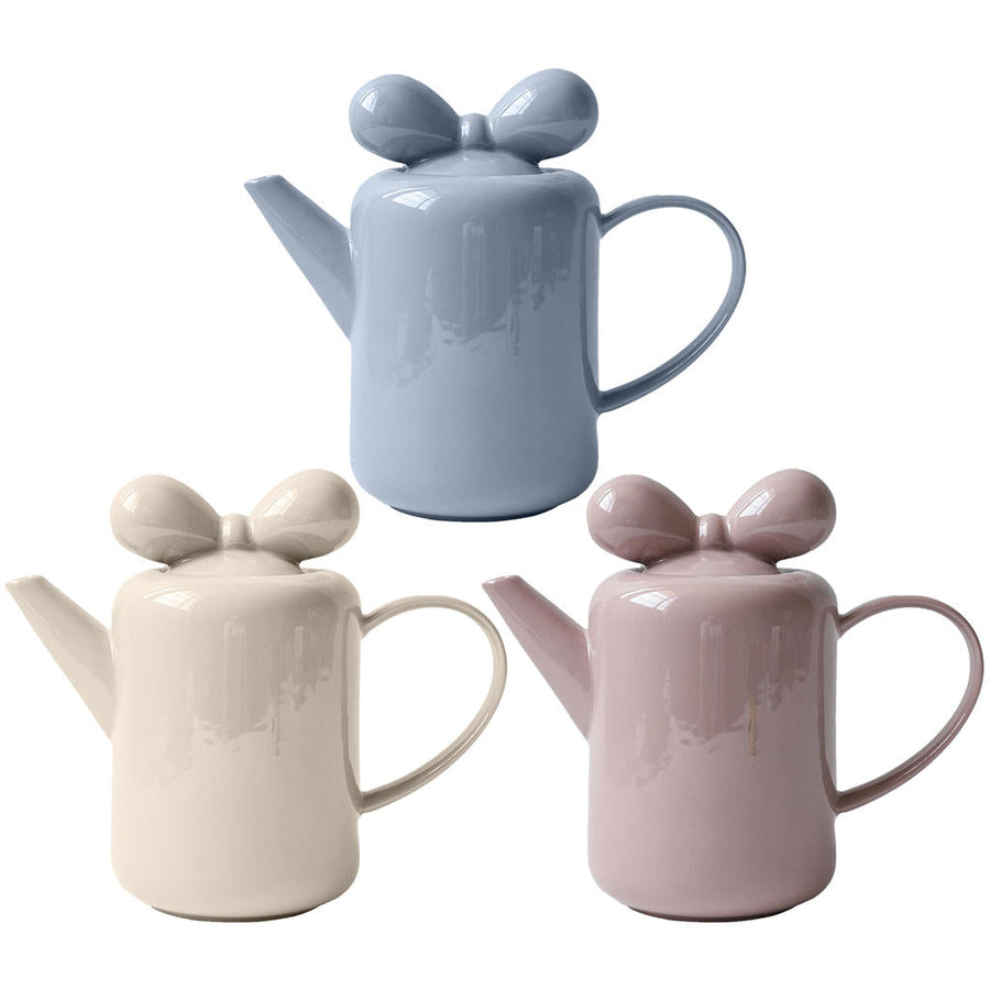 Bow Knot Design Porcelain Tea Pot - Image 3