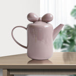 Bow Knot Design Porcelain Tea Pot