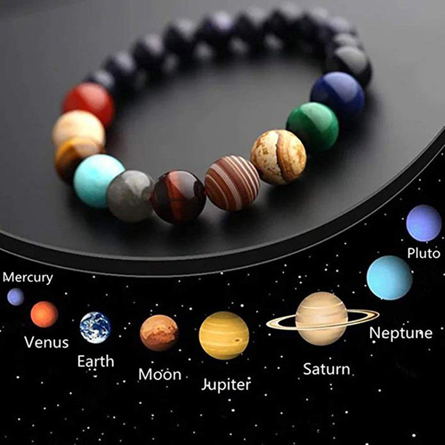 Solar System Natural Stone Charming Bracelet - Image 1