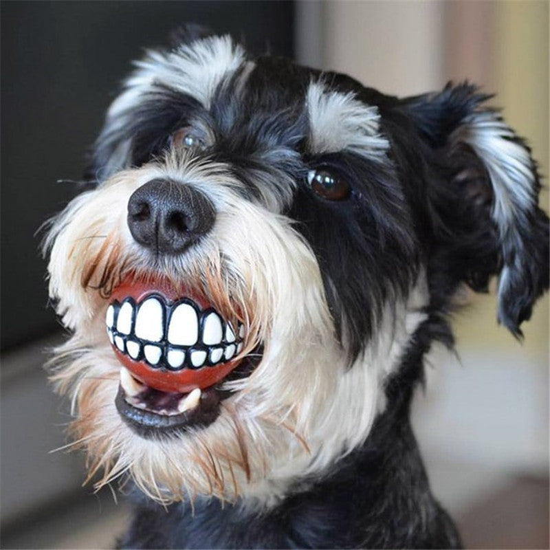 Funny Smile Rubber Pet Chew Toys - Image 2