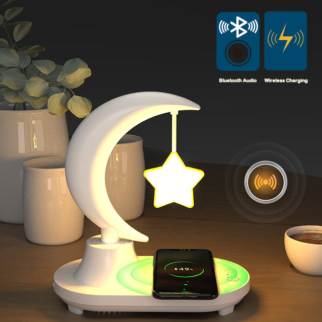 Moon Star Wireless Charging Night Lamp