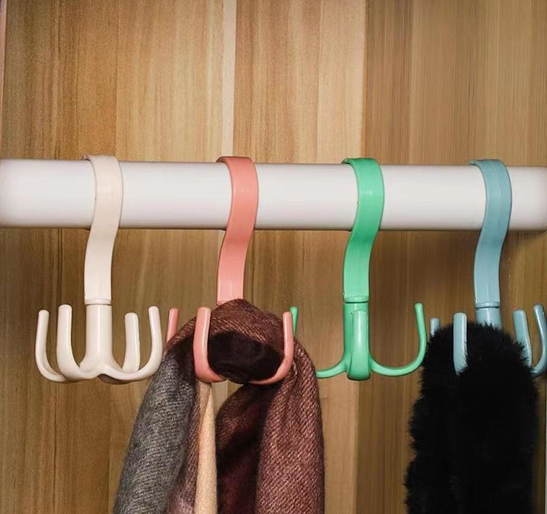 Rotating Four-Claw Wardrobe Organizer Hanger - Image 2