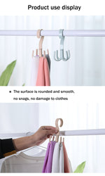 Rotating Four-Claw Wardrobe Organizer Hanger