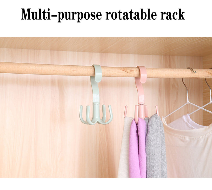 Rotating Four-Claw Wardrobe Organizer Hanger - Image 4