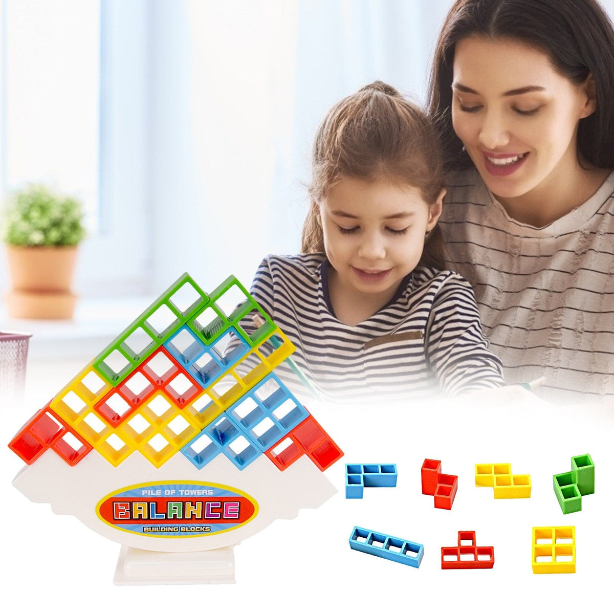 Block Stacking Puzzle Kids Balance Game