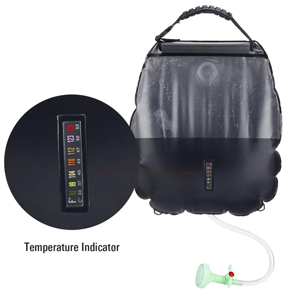 Soar-Powered Portable Travel Heated Shower Bag