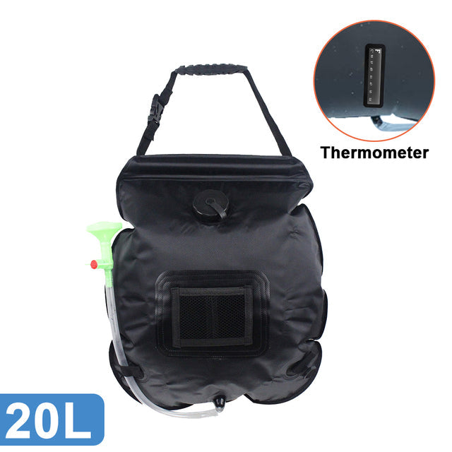 Soar-Powered Portable Travel Heated Shower Bag