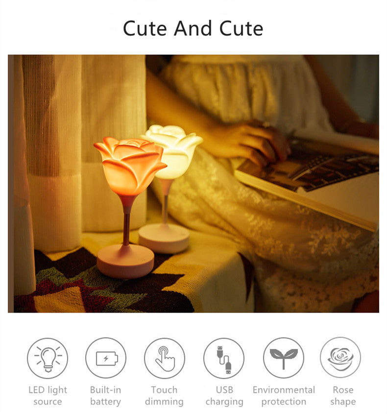 Rose Flower Romantic Touch Night Light - Image 8
