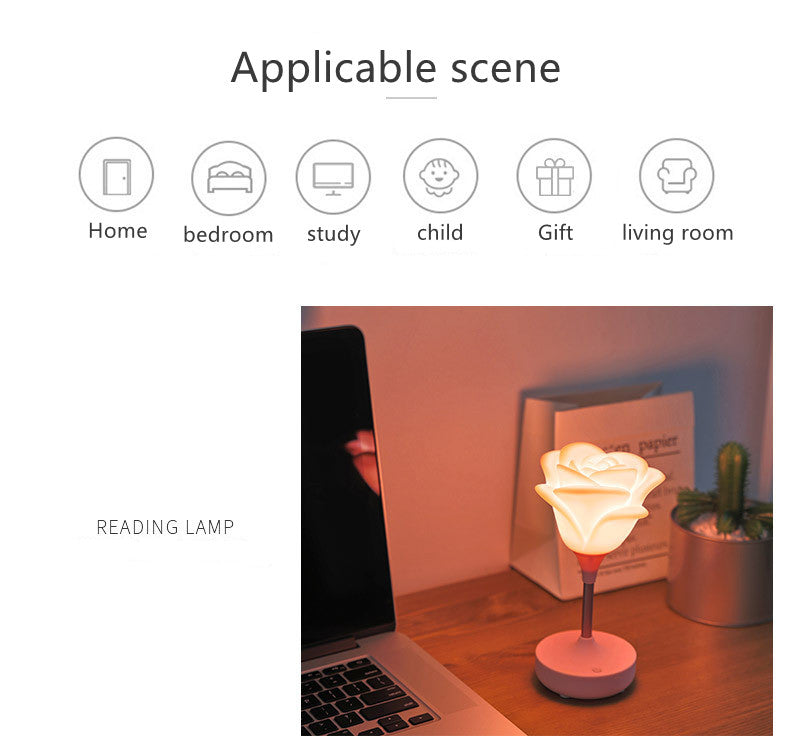 Rose Flower Romantic Touch Night Light– Mavigadget