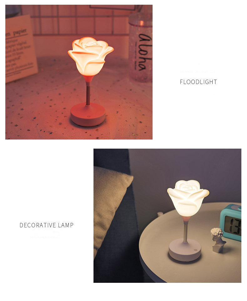 Rose Flower Romantic Touch Night Light