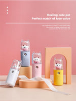 USB Cartoon Animal Rechargeable Mini Face Steamer