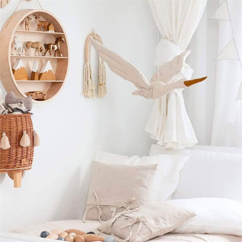 Creative Nursery Decor Hanging Swan Plush Doll - Image 11