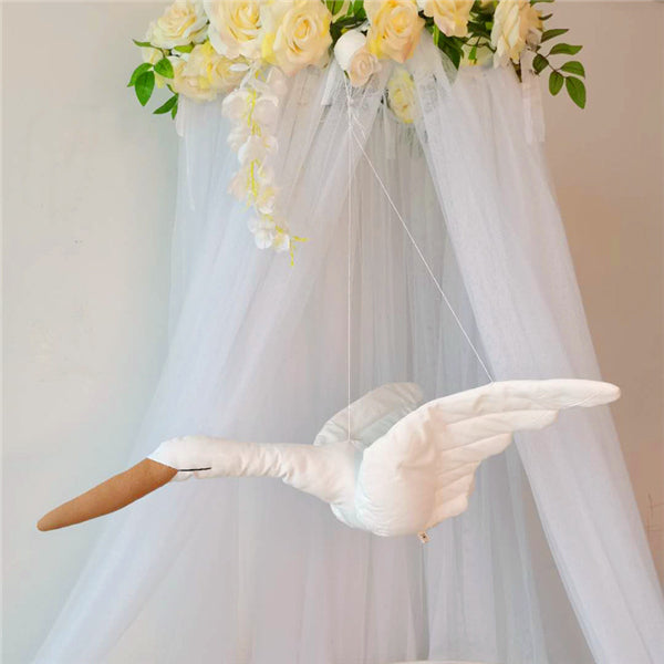 Creative Nursery Decor Hanging Swan Plush Doll - Image 8