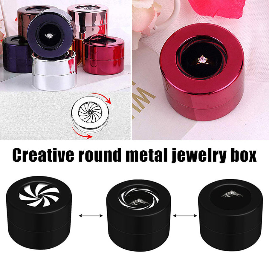 Rotating Round Ring Jewelry Gift Box - Image 3