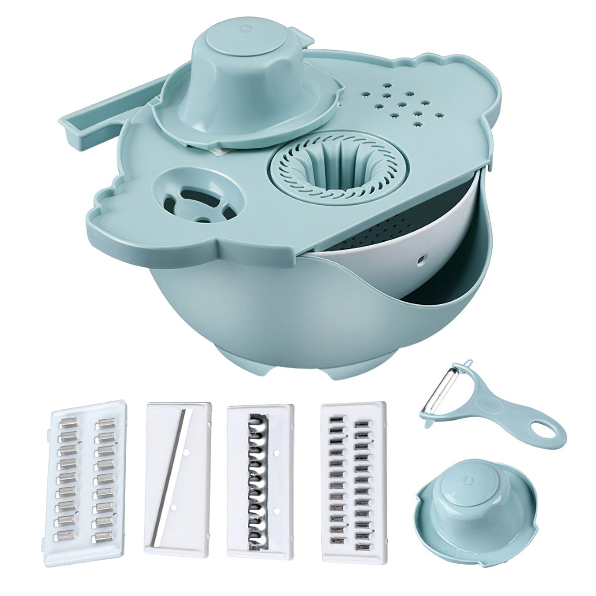 All-in-One Drain Basket Vegetable Grater