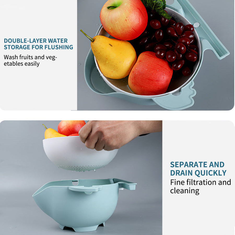 All-in-One Drain Basket Vegetable Grater - Image 6