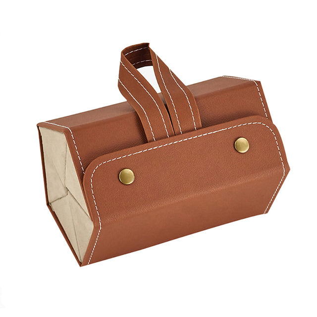 Folding Leather Travel Eyeglasses Organizer - Image 7